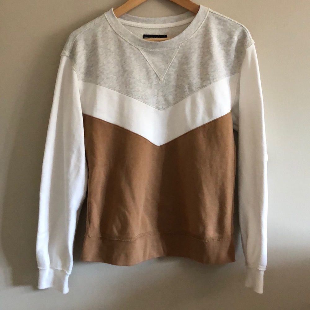 Abercrombie & Fitch cozy chevron block sweatshirt